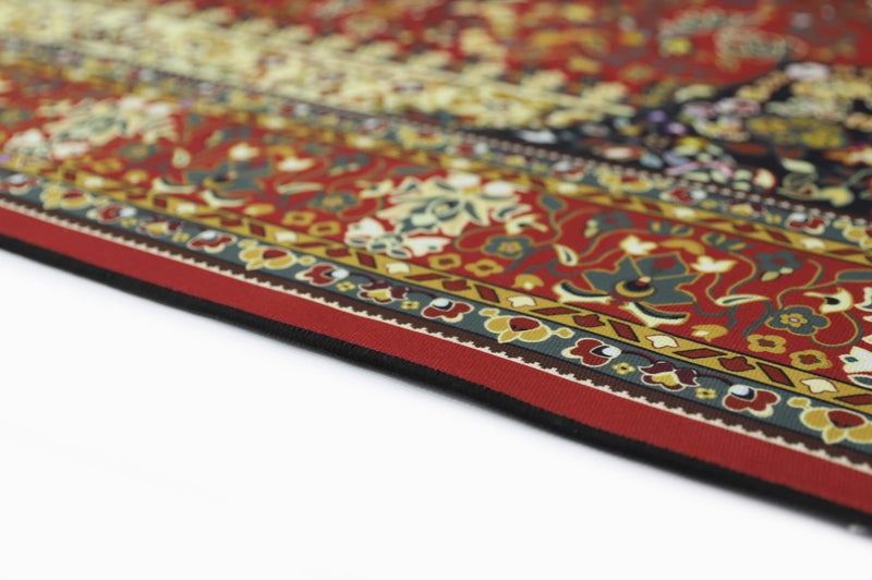 Alkaffary Afrah Al Hanaa Area Rug, Heritage Design with Elegant Patterns, Elegant Patterns, High-Quality Materials, 165x260 cm, Red - Image 4